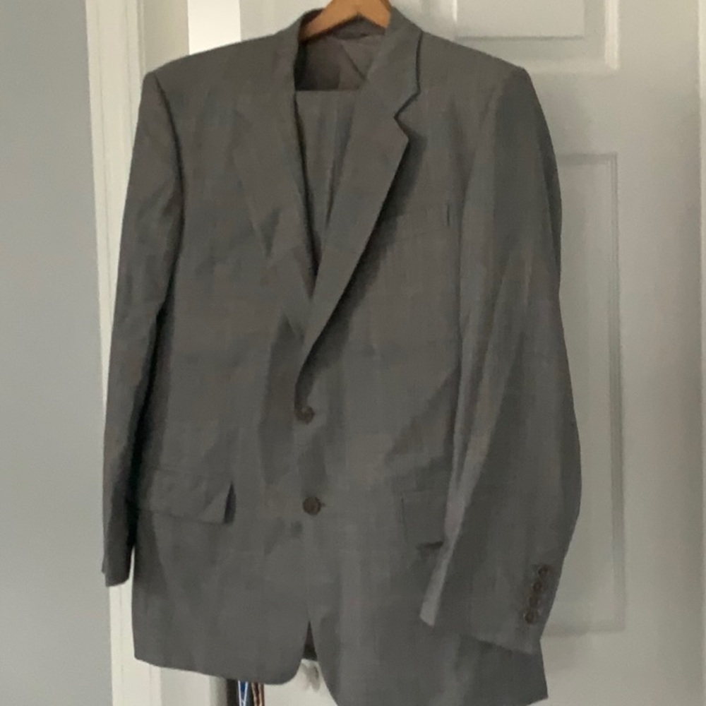 Grey pinstripe grey suit